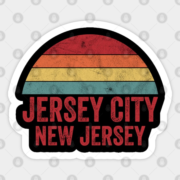 Vintage Jersey City New Jersey Sticker by ChadPill